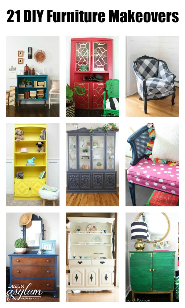 21 DIY Furniture Makeovers using Velvet Finishes. Refinishing thrift store, roadkill rescues, & garage sale finds is a rewarding task How to DIY Furniture