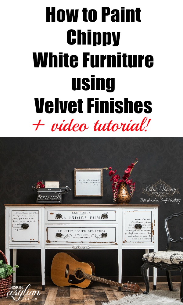 Watch this video tutorial and learn just how to paint chippy white furniture using Velvet Finishes Minimalistic, our January Colour of the Month!